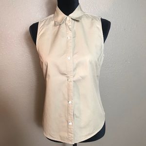 J.Crew button down sleeveless shirt